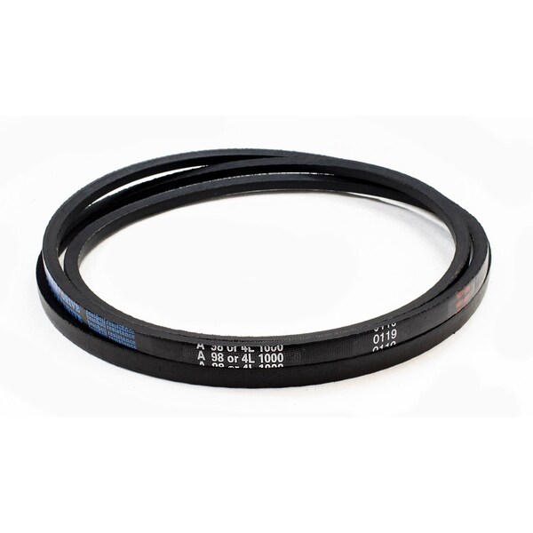 D&D A98/4L1000 Classical V-Belt, 100 in Outside Length, 1/2 in Top Width, 1 Ribs A98/4L1000 - main